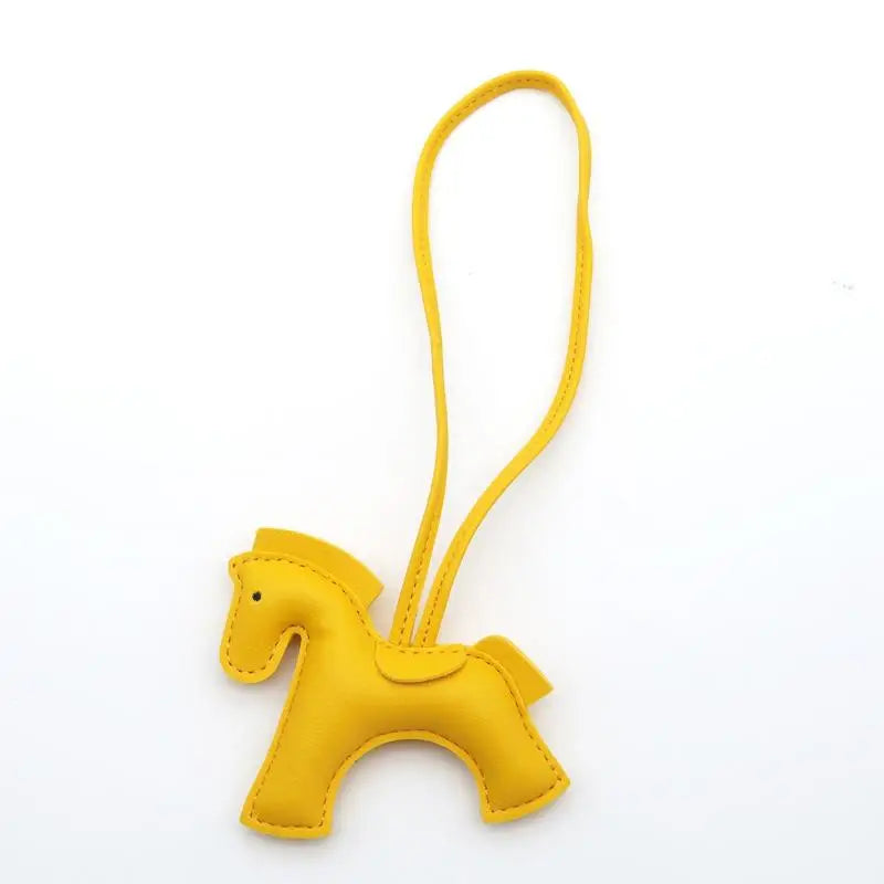 PU Leather Pony Bag Charm | Cute Keychain Pendant & Bag Accessory