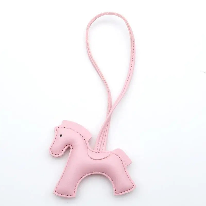 PU Leather Pony Bag Charm | Cute Keychain Pendant & Bag Accessory