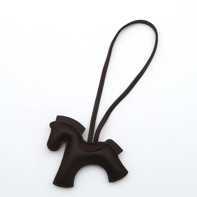 PU Leather Pony Bag Charm | Cute Keychain Pendant & Bag Accessory