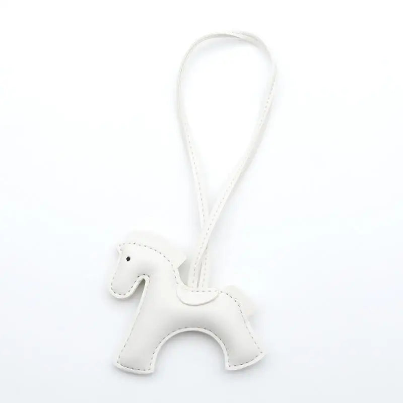 PU Leather Pony Bag Charm | Cute Keychain Pendant & Bag Accessory