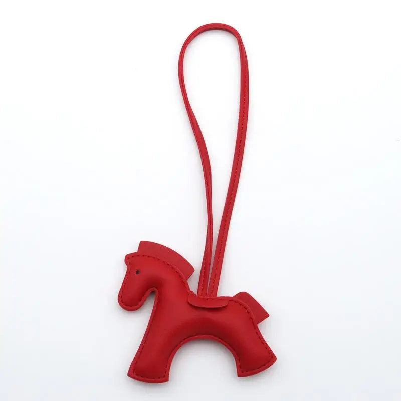 PU Leather Pony Bag Charm | Cute Keychain Pendant & Bag Accessory